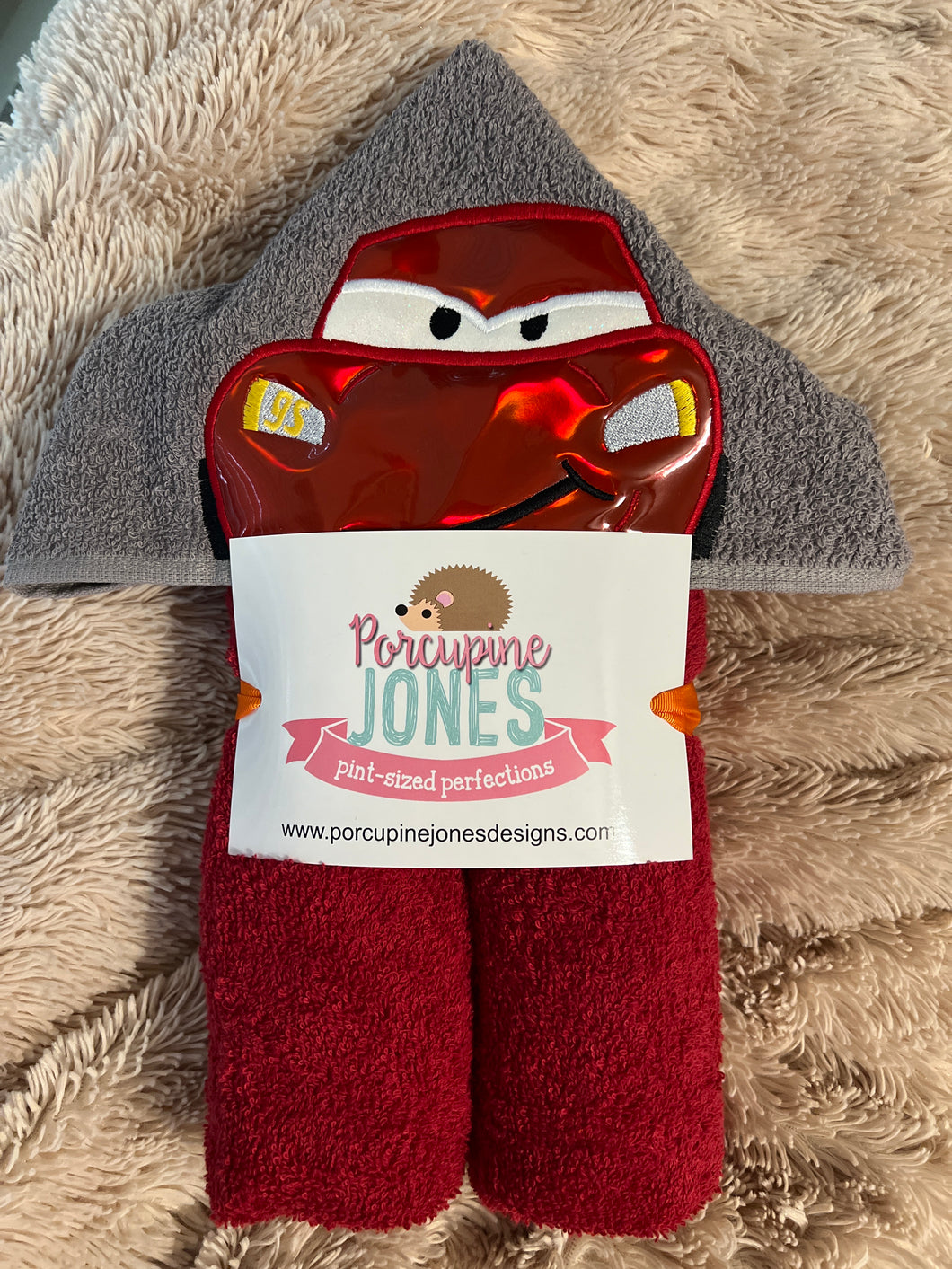 Lightning McQueen Hooded Towel