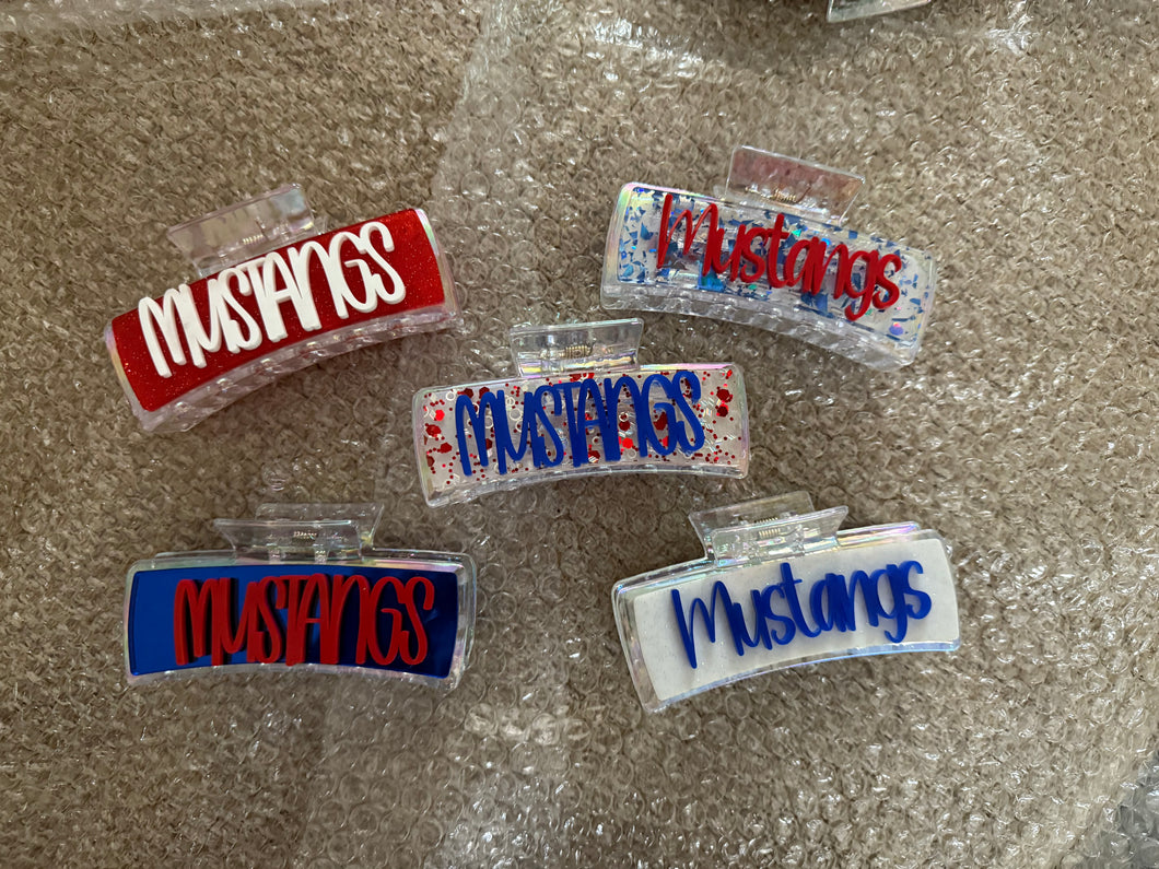 Mustangs Claw Clips (assorted)