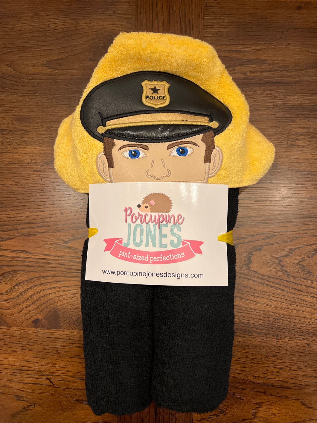 Police (Boy) Hooded Towel