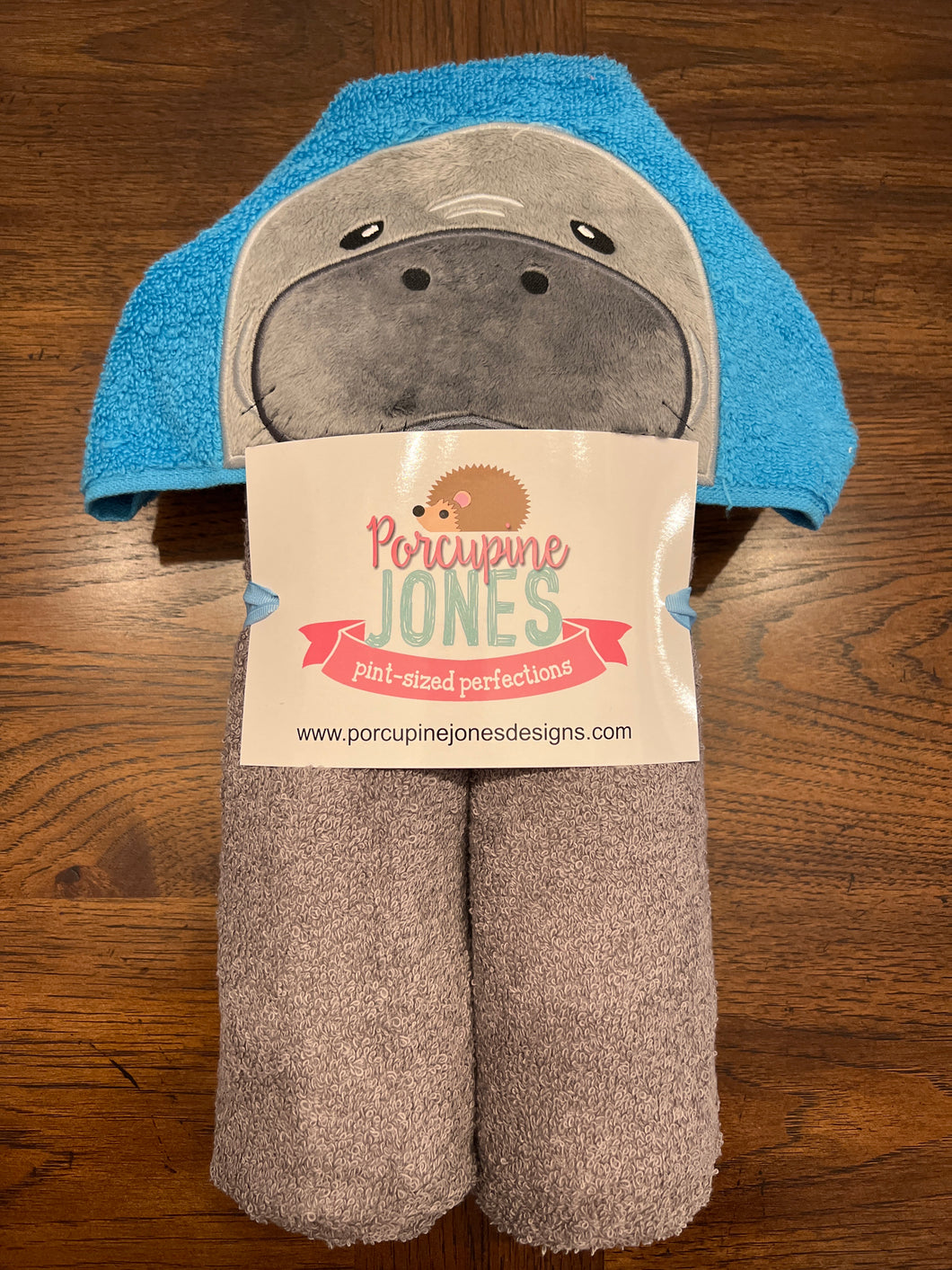 Manatee Hooded Towel