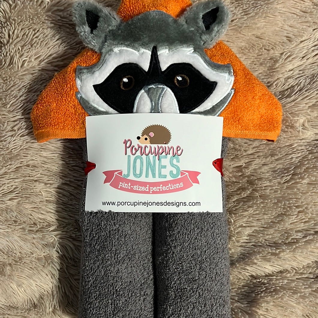 Raccoon Hooded Towel