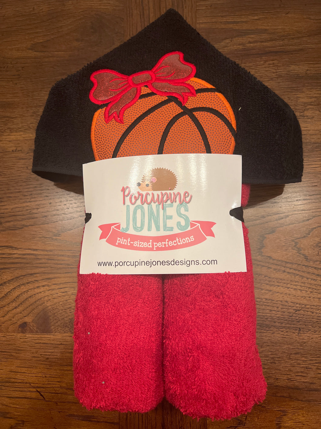 Basketball Girl Hooded Towel
