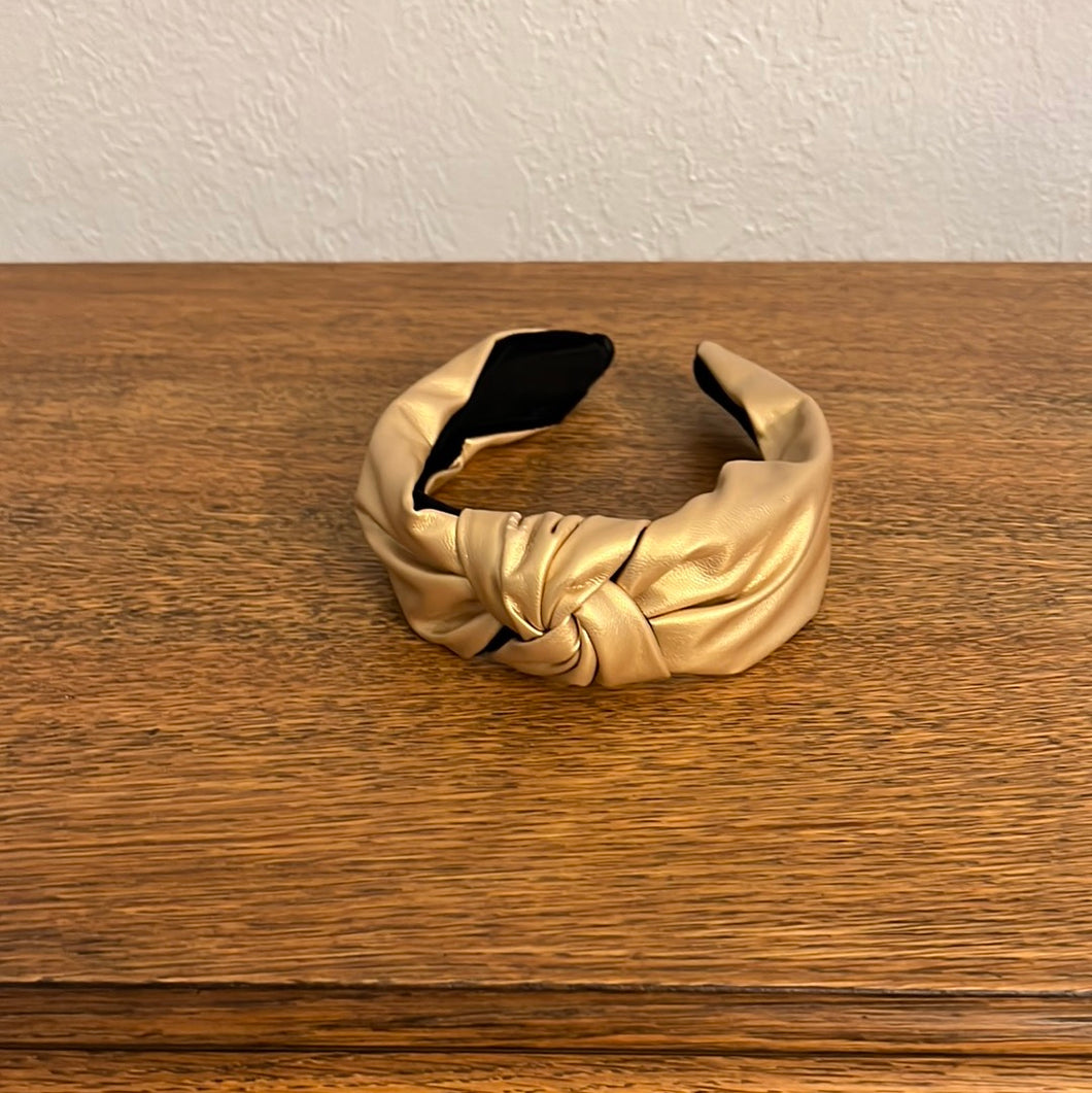 Faux Leather Headband