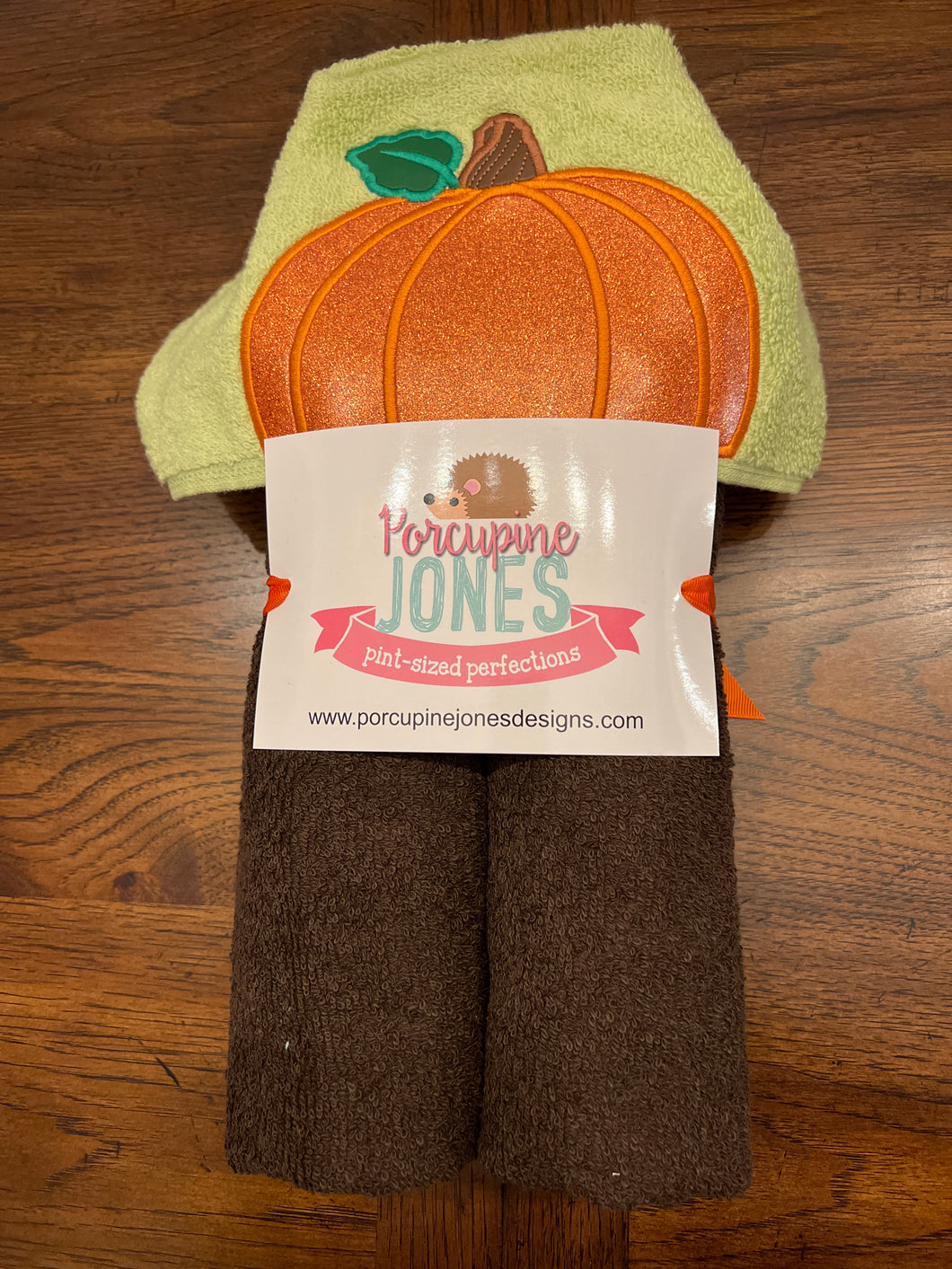 Pumpkin Hooded Towel