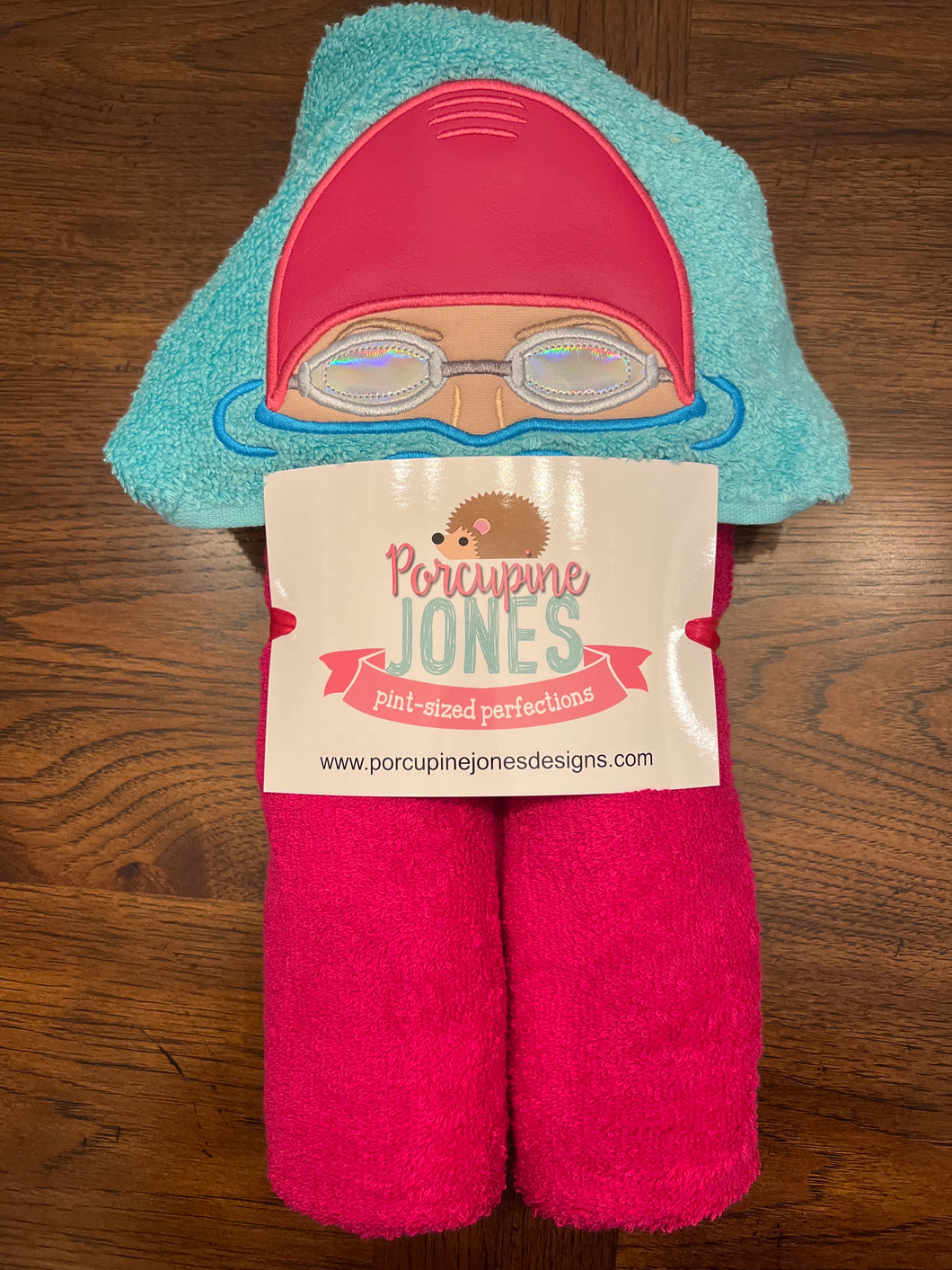 Swimmer Girl Hooded Towel