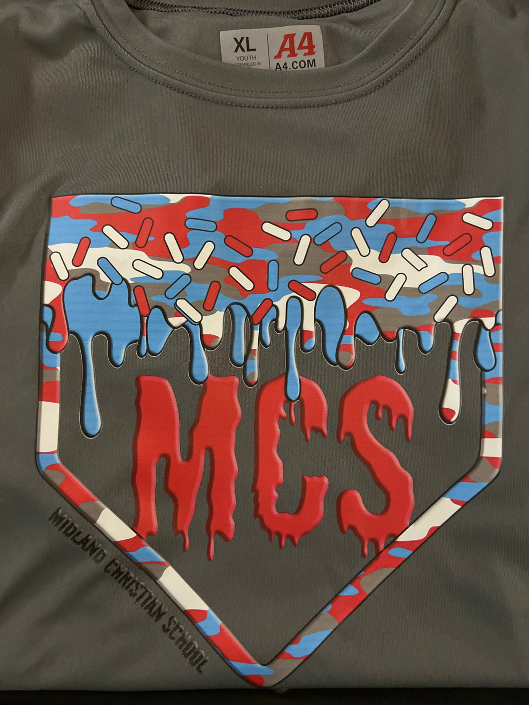 MCS Baseball Drip DTF T-Shirt