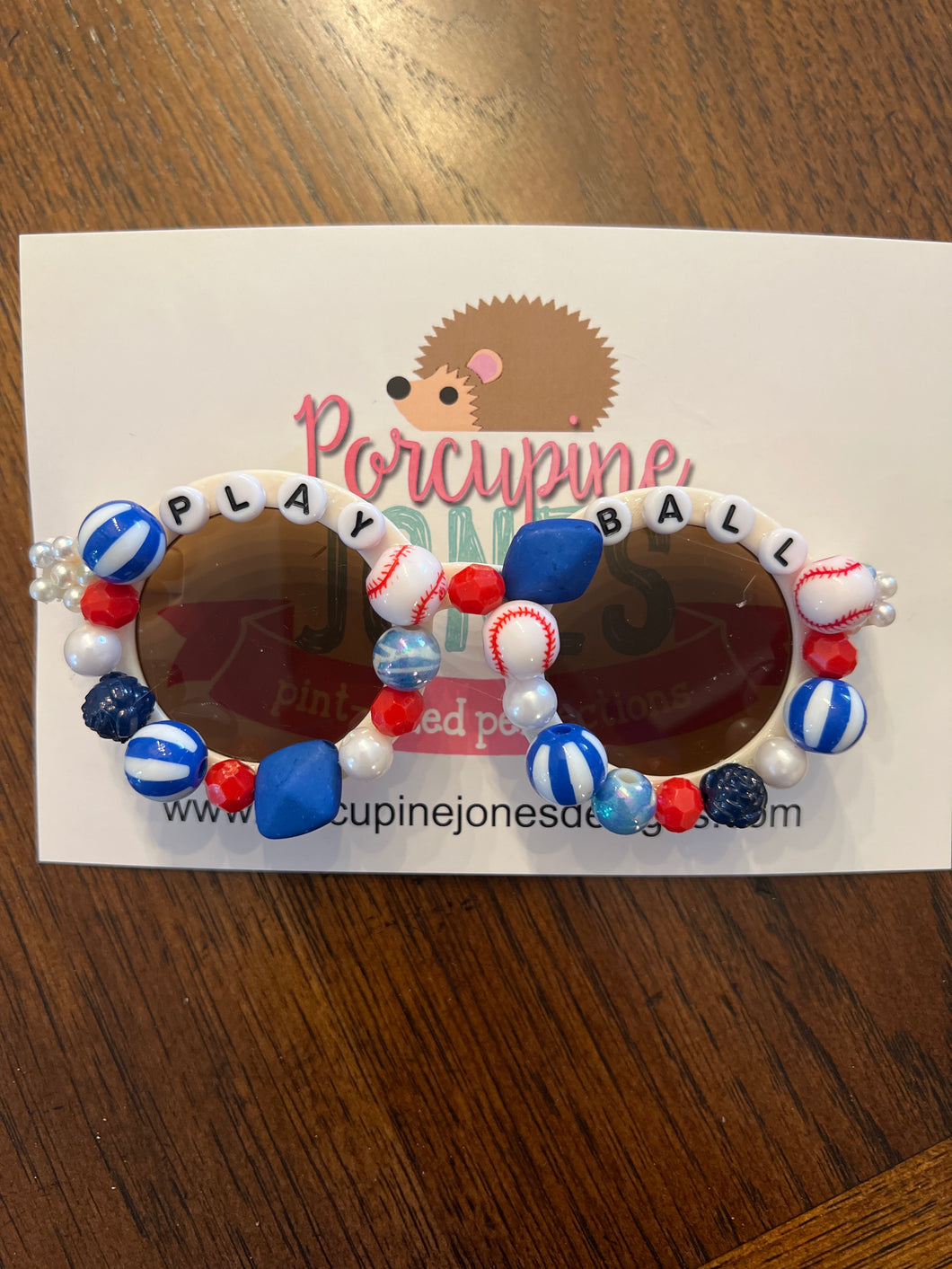 Beaded Glam Sunglasses