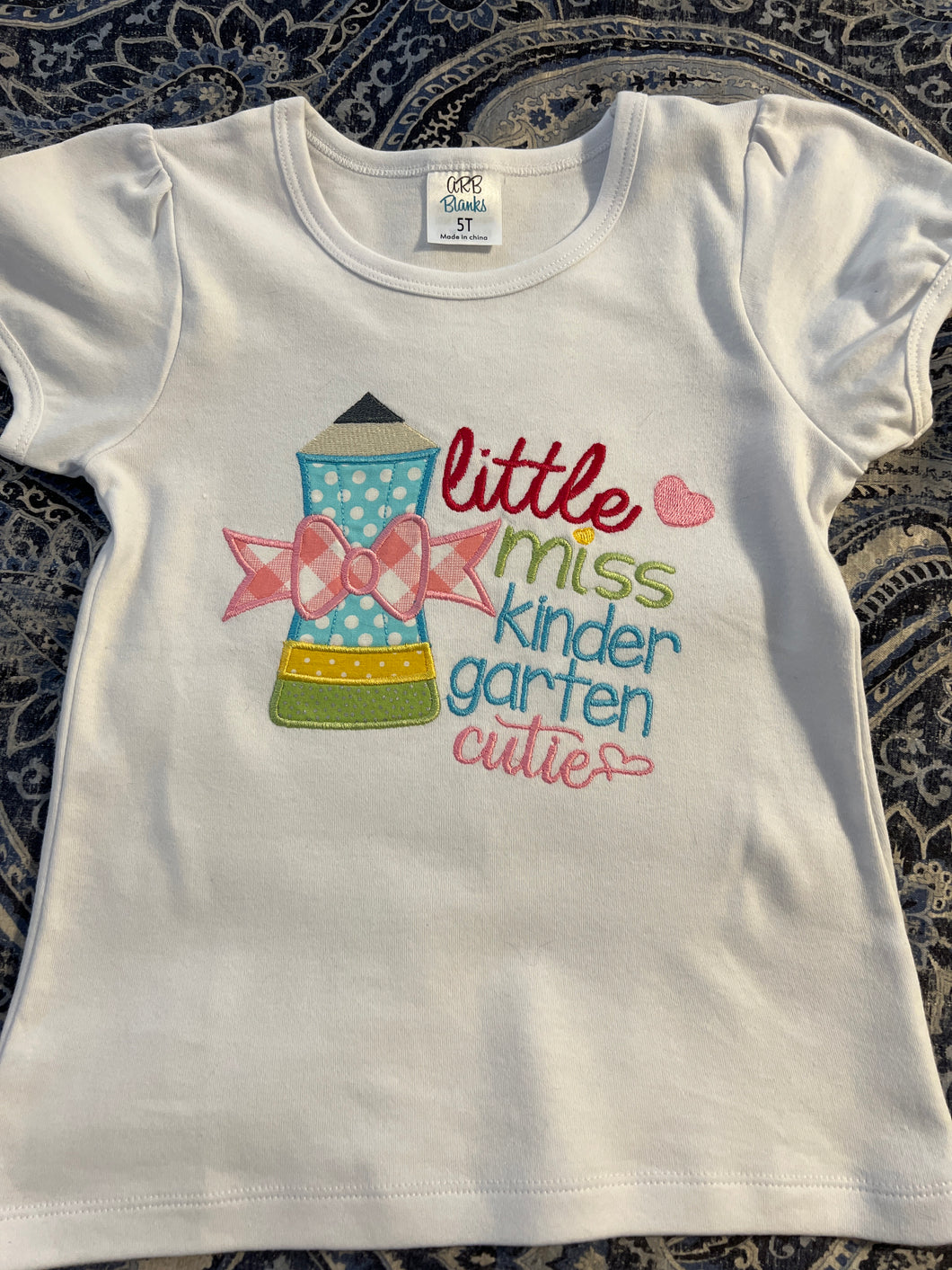 Little Miss Kindergarten Cutie