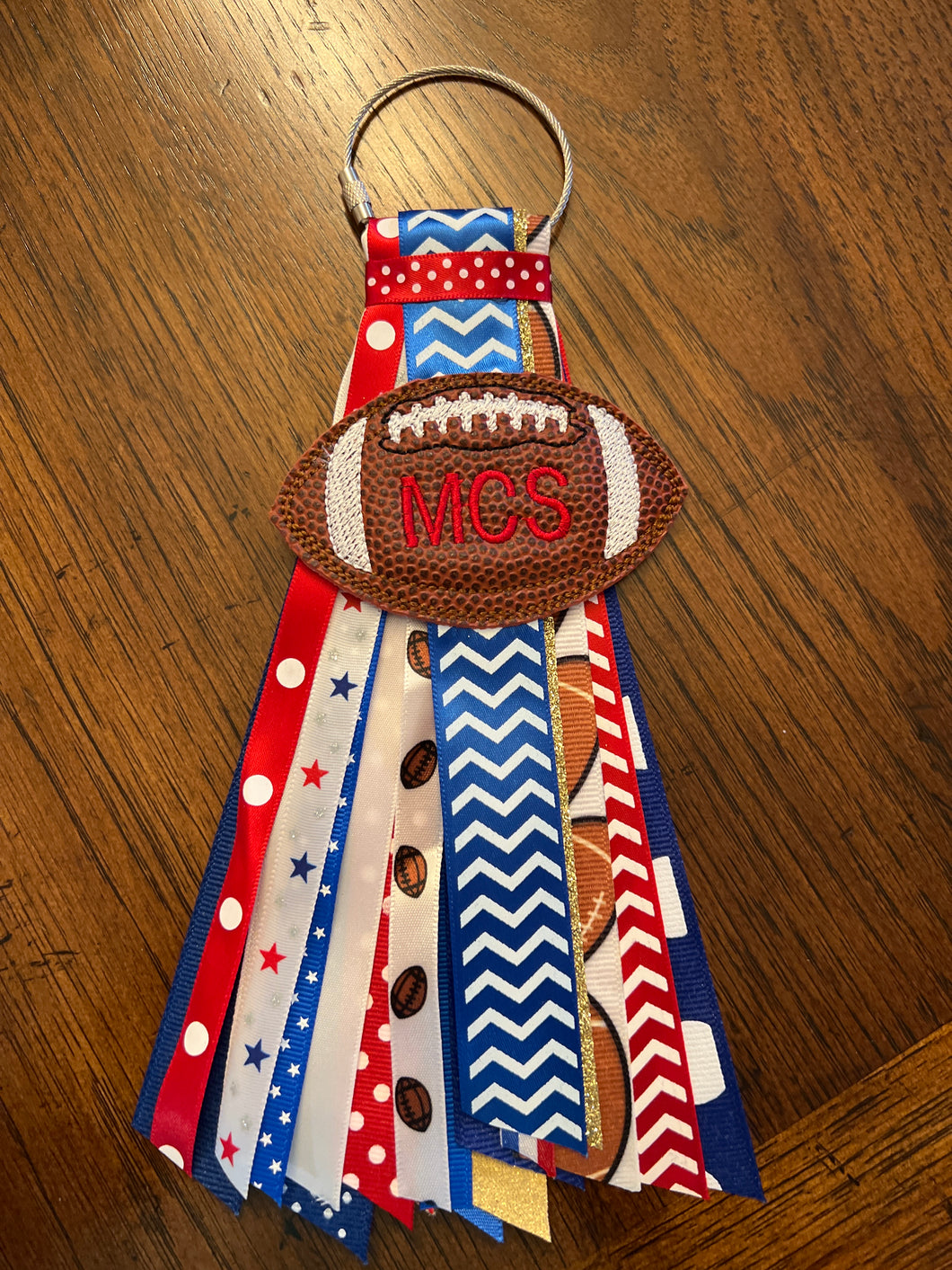 MCS Football Ribbon Tag