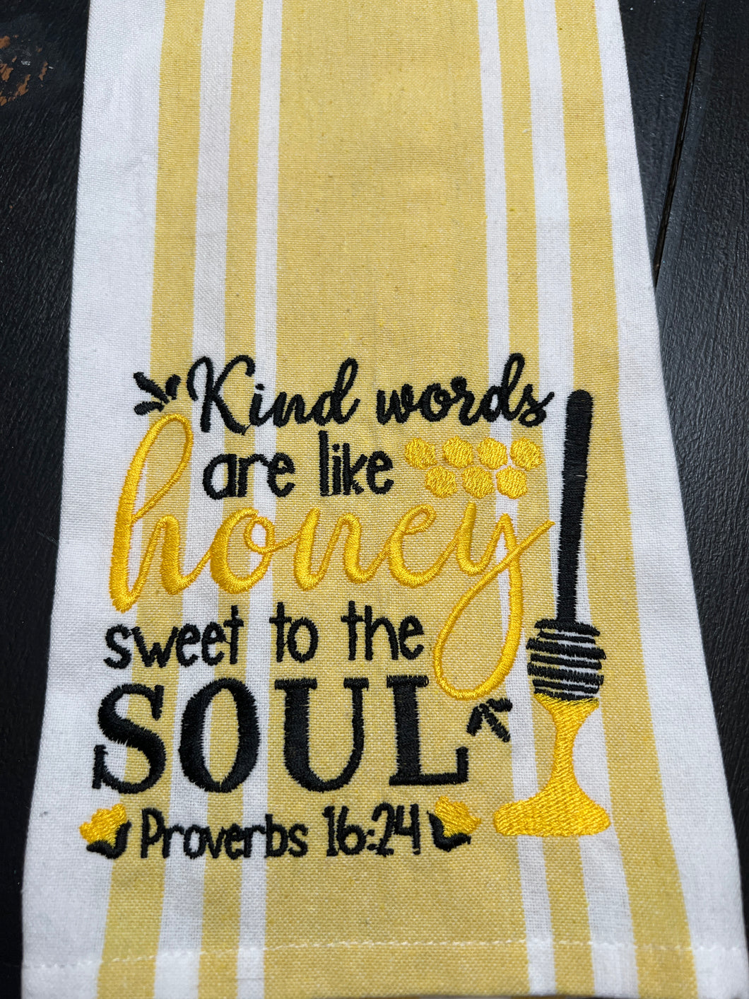 Kind Words Honey Kitchen Towel