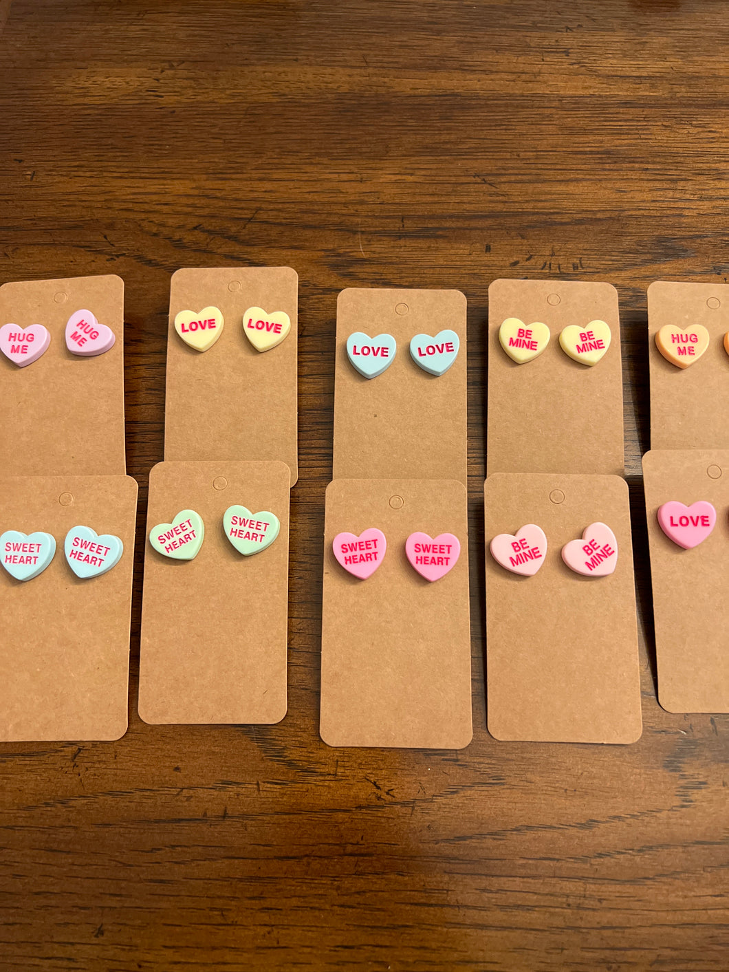 Conversation Heart Studs