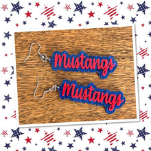 Load image into Gallery viewer, School Spirit Mascot Dangle Earrings
