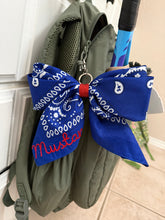 Load image into Gallery viewer, Mustangs Bandana Bow Keychain
