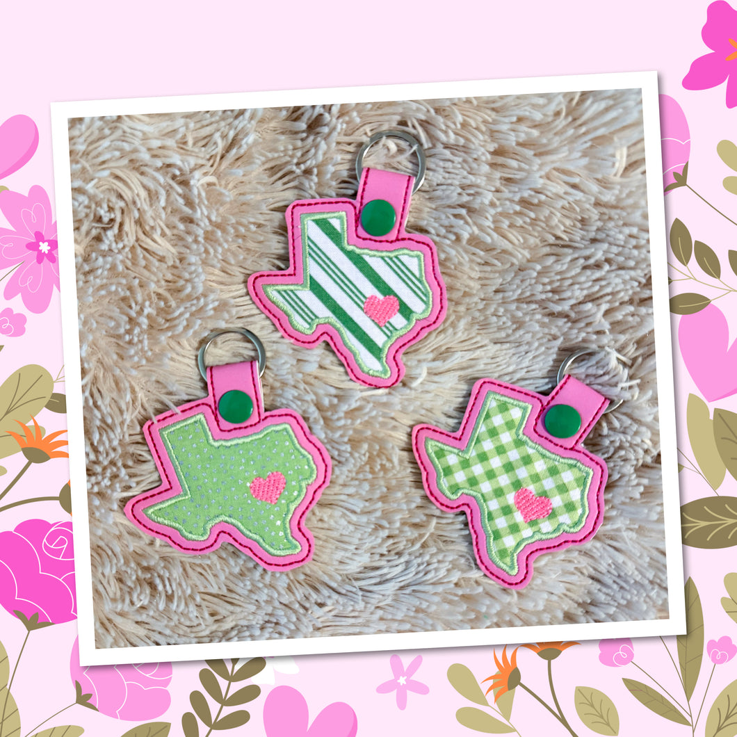 Heart of Texas Keychain