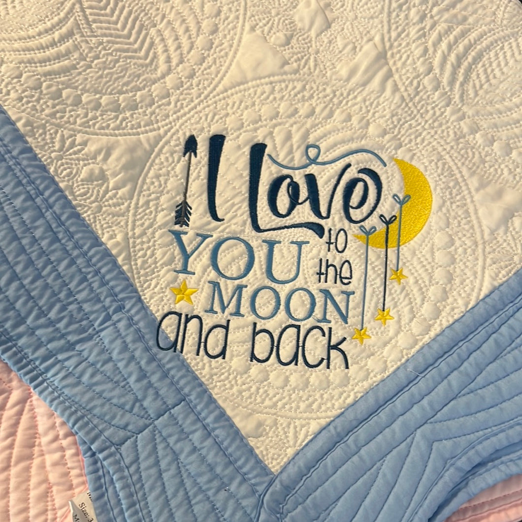 Embroidered Baby Quilt