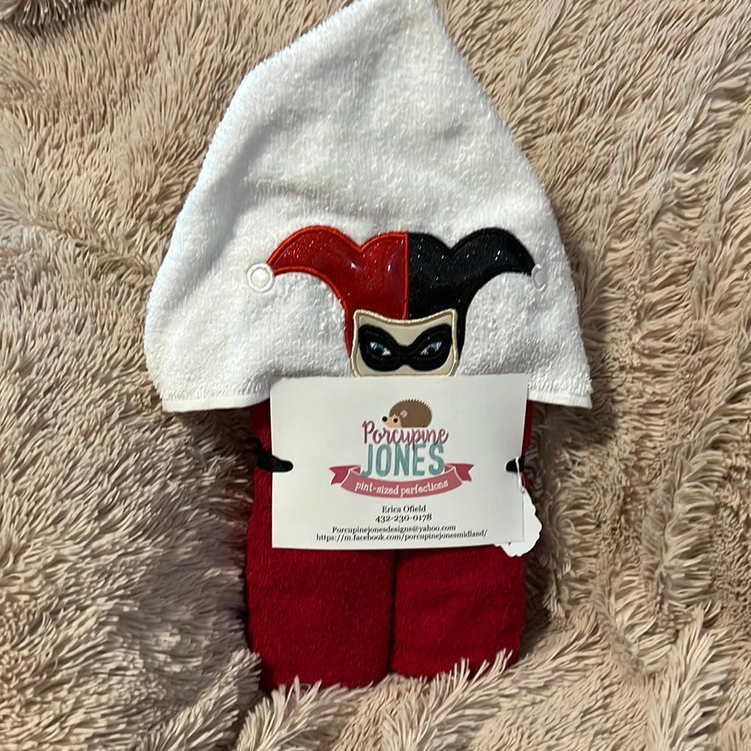 Harley Quinn Hooded Towel