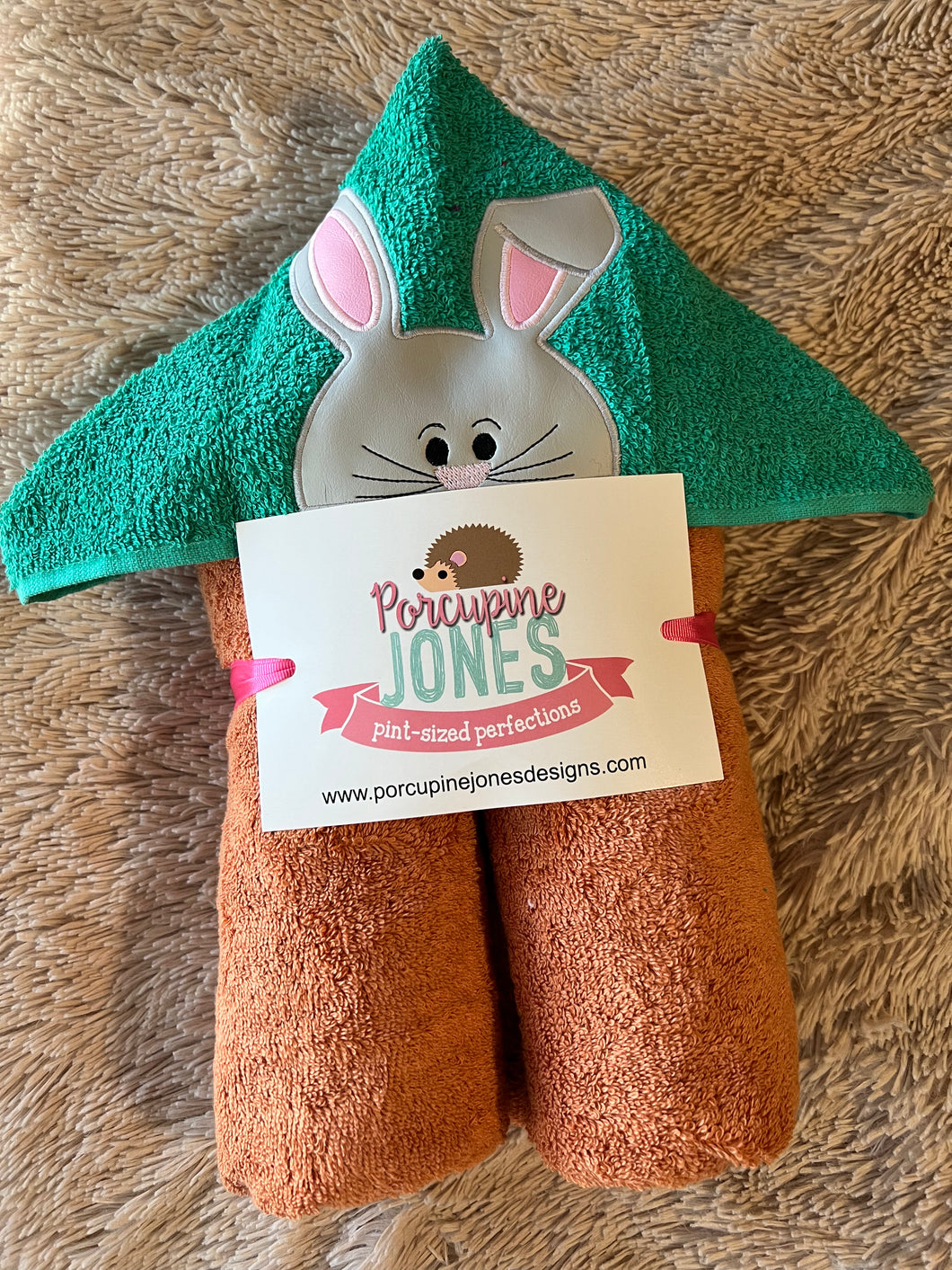 Easter Bunny Hooded Towel