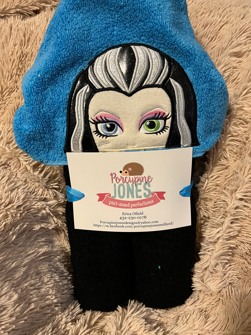 Frankie Stein Hooded Towel