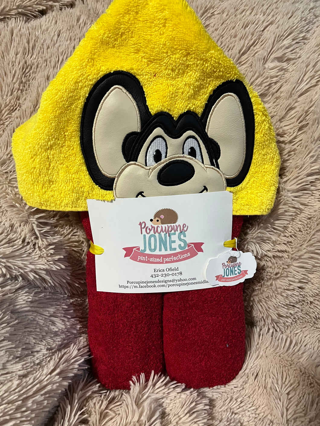 Mighty Mouse Hooded Towel