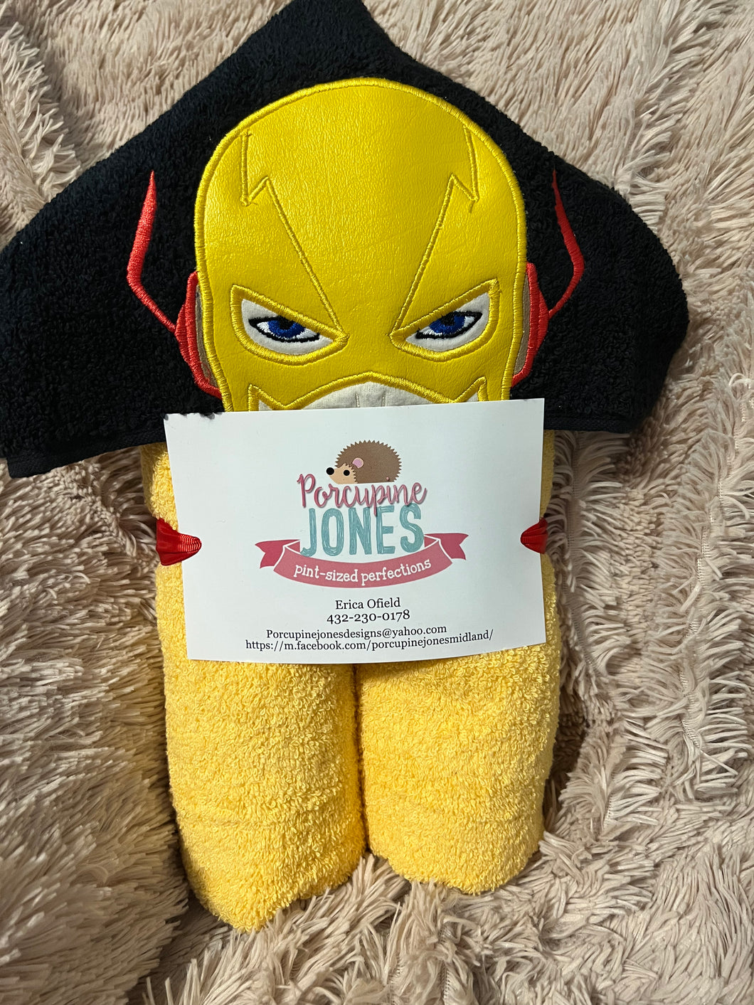 Reverse Flash Hooded Towel