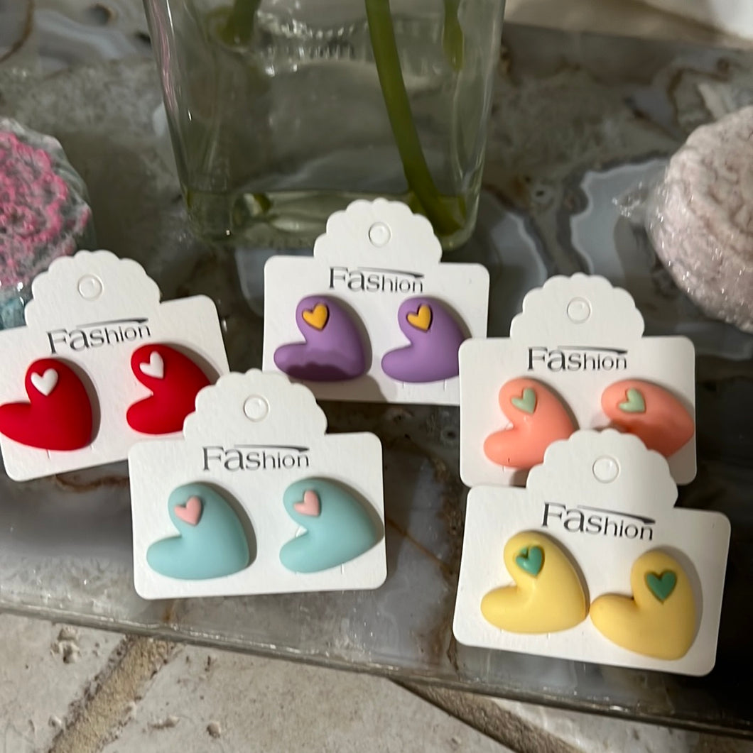 Heart Studs