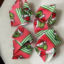 Load image into Gallery viewer, Grinch Bow
