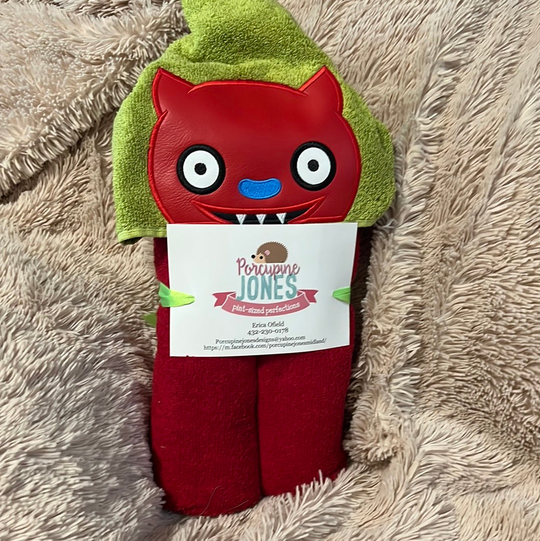 Lucky Bat Hooded Towel