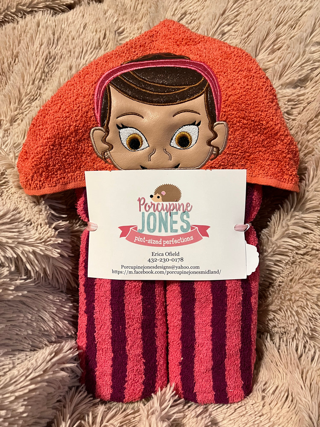 Poppy Peepleson Hooded Towel