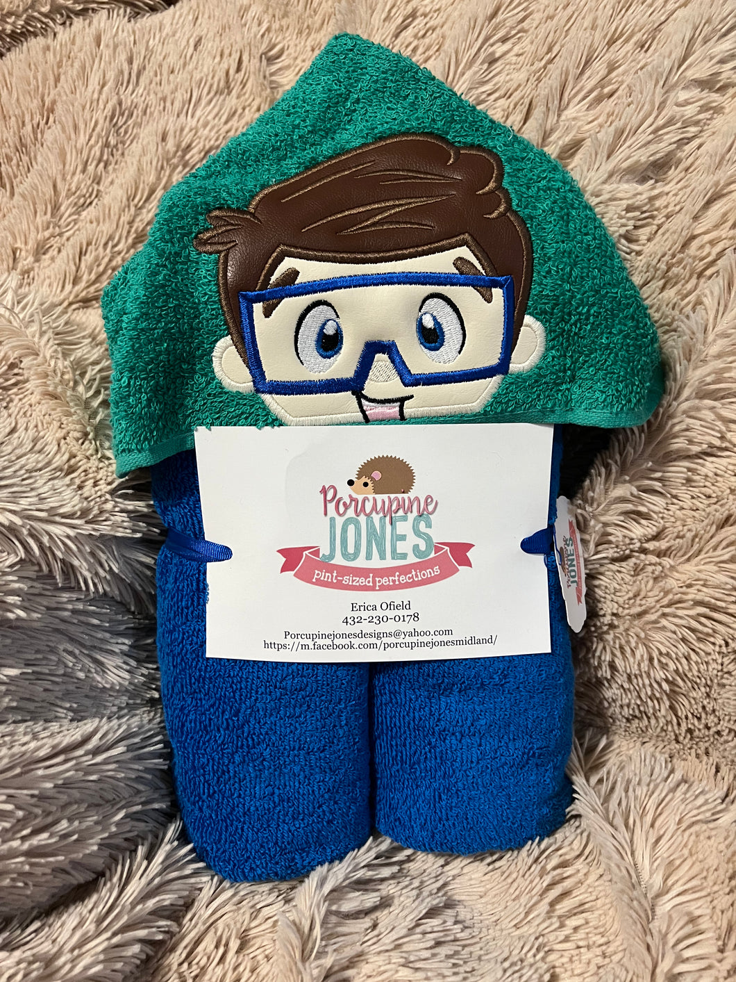 Snorkel Boy Hooded Towel