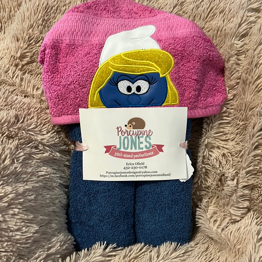Smurfette Hooded Towel